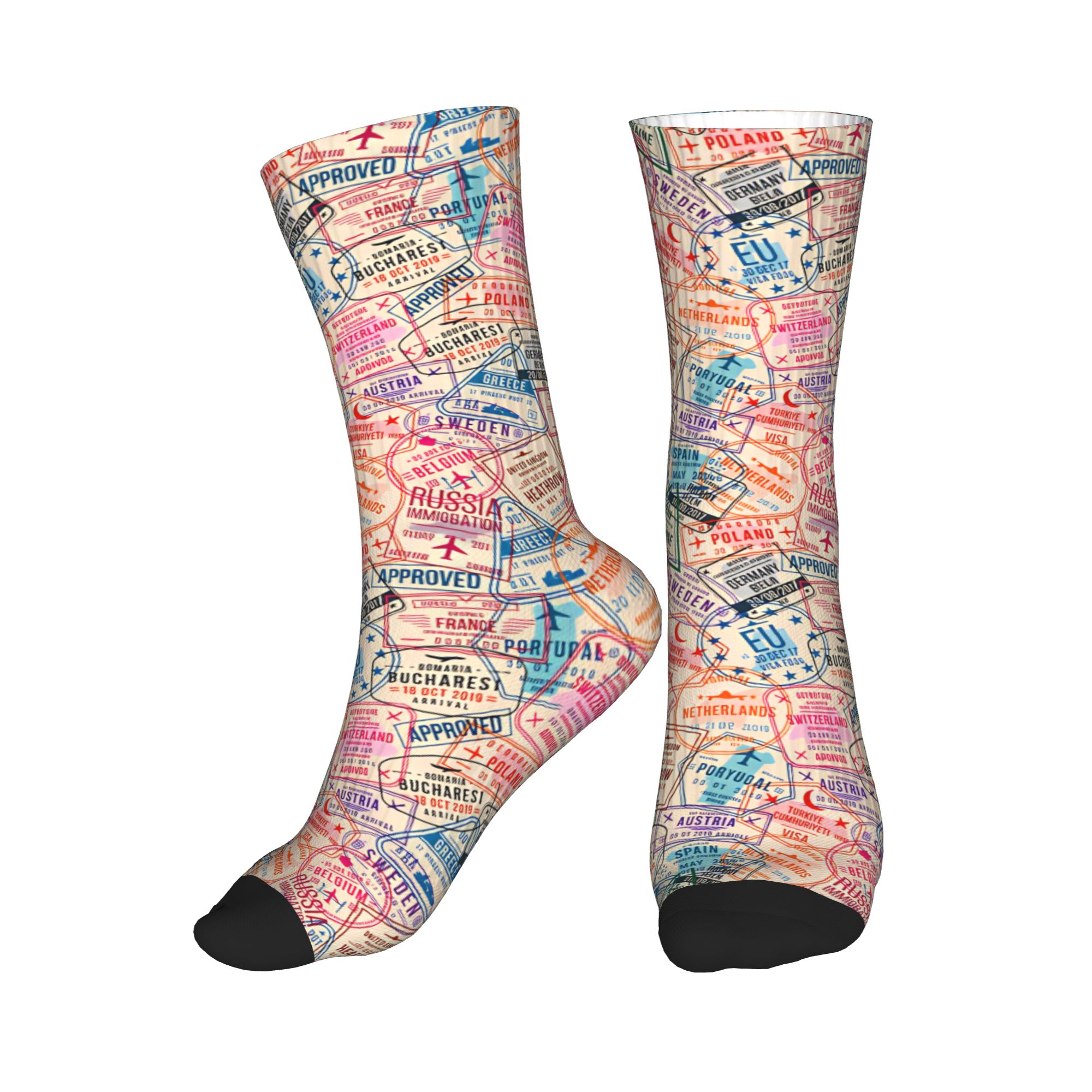 Pastel Avrupa Seyahat Kolaj Pa - Dress Sock Men incelemesi ve fiyatı
