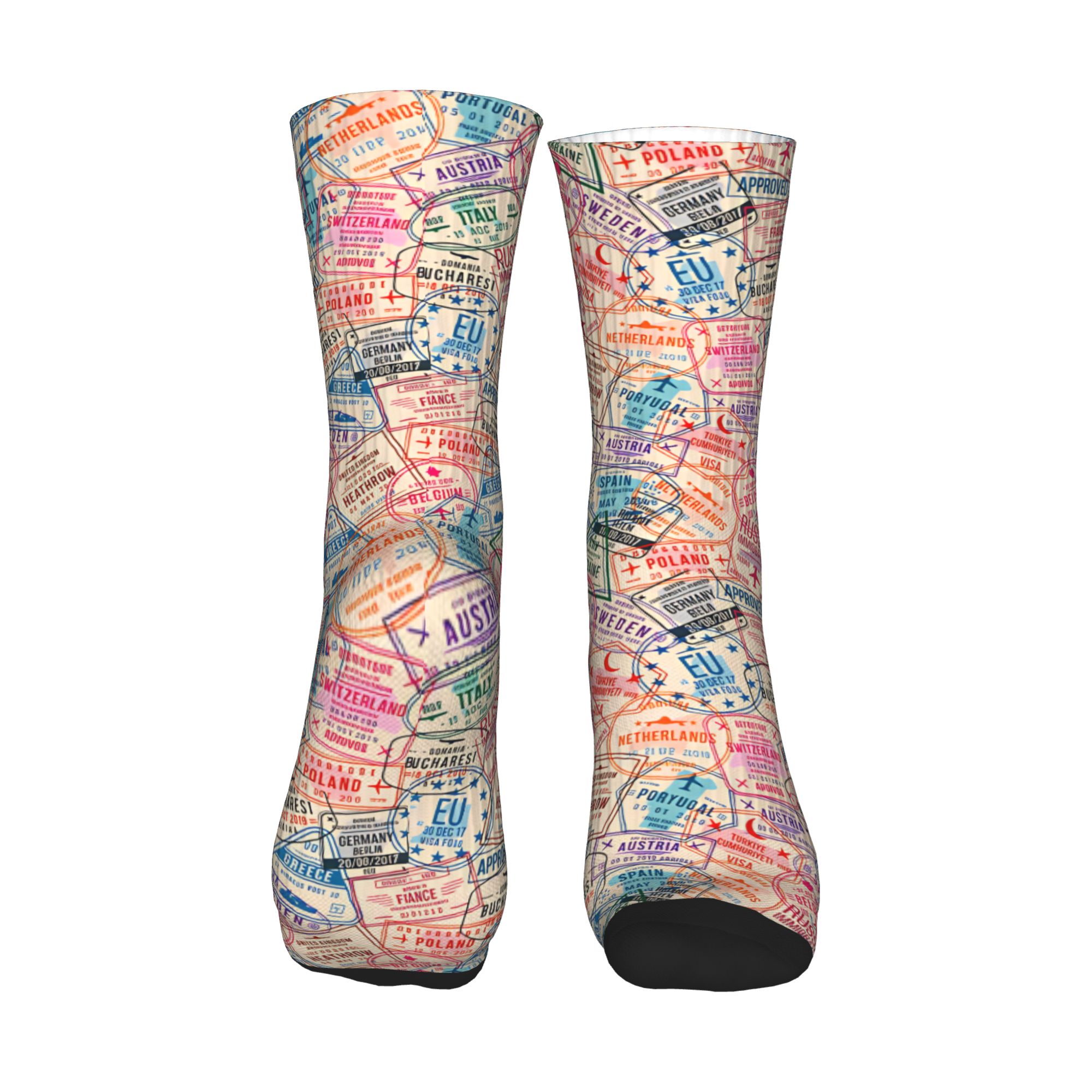 Pastel Avrupa Seyahat Kolaj Pa - Dress Sock Men incelemesi ve fiyatı