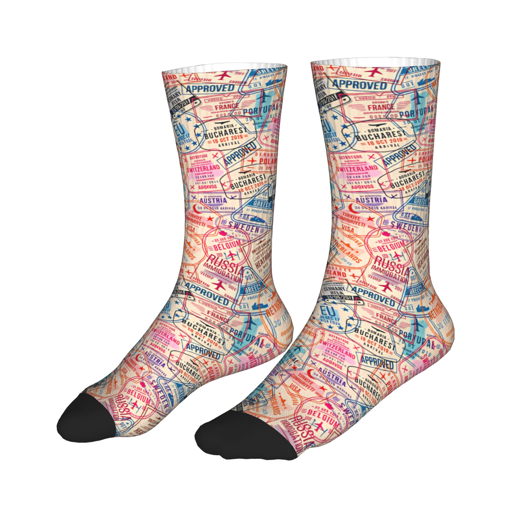 Pastel Avrupa Seyahat Kolaj Pa - Dress Sock Men incelemesi ve fiyatı
